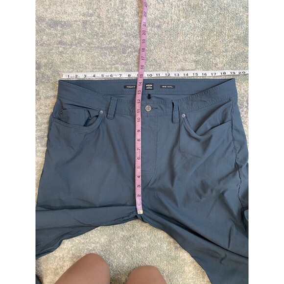 Prana Pants Mens 40/32 Blue BRION II Standard Fit Straight Leg Stretch Hiking - Picture 3 of 7